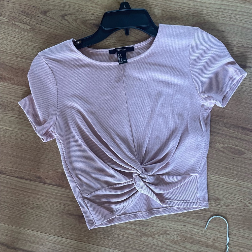 Pink crop top